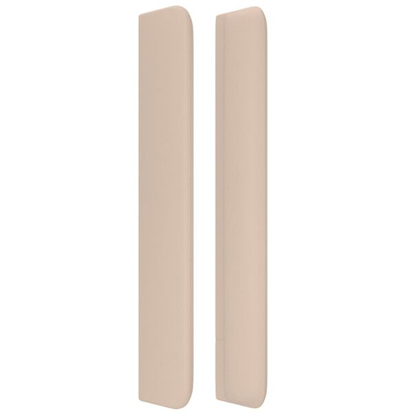 vidaXL Uzglavlje s ušima boja cappuccina 147x16x118/128cm umjetna koža