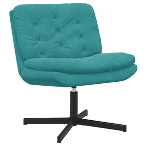 vidaXL Stolac za opu&scaron;tanje s rotacijom Tirkizna 63 x 75 x 76 cm Bar&scaron;un