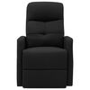 vidaXL Masažna fotelja na podizanje od tkanine crna