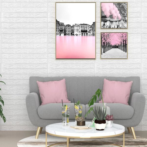 vidaXL 3D zidne tapete s uzorkom cigli samoljepljive 20 kom bijele