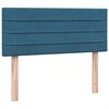 vidaXL Box Spring krevet s madracem tamnoplavi 120x220 cm samt