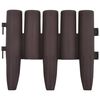 vidaXL Rubnjaci za travnjak 36 kom smeđi 10 m PP