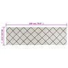 vidaXL Kuhinjski tepih perivi kvadratni uzorak 60 x 180 cm bar&scaron;unasti