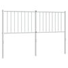 vidaXL Metalno zamjensko uzglavlje bijelo 135 cm