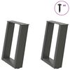 vidaXL Noge za klub stolić U-oblik 2 kom antracit 28 x (42-43) cm čelik