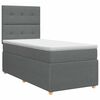 vidaXL Boxspring krevet s madracem Tamnosiva 80 x 200 cm Tkanina