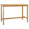 vidaXL Stol za bar Prirodna 150 x 75 x 105 cm Čvrsto teak drvo