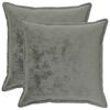 vidaXL Presvlaka za jastuk 2 pcs HOUTEN Tamnosiva 55 x 55 cm Flanel