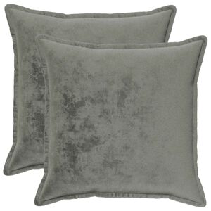 vidaXL Presvlaka za jastuk 2 pcs HOUTEN Tamnosiva 55 x 55 cm Flanel