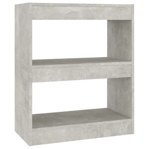 vidaXL Ormarić za knjige / sobna pregrada boja betona 60x30x72 cm