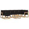 vidaXL Set vanjskih sofa 8 kom. Bijela i crna