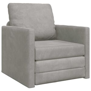vidaXL Krevet na razvlačenje Svijetlo siva 74 x 77 x 81 cm Bar&scaron;un