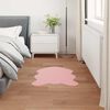 vidaXL Faux Rabbit Fur Rug Olite Ružičasta 80 x 120 cm Poliester