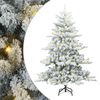 vidaXL Umjetno božićno drvce s nogom Bijelo 150 cm PVC i čelik