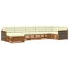 vidaXL Set vanjskih sofa s jastukom 7 pcs Prirodna i krem