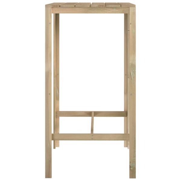 vidaXL Barski stol 60 x 60 x 110 cm od impregnirane borovine