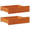 vidaXL Ladice ispod kreveta 2 kom vo&scaron;tano smeđe 75x55x17cm od borovine