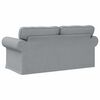 vidaXL Sofa 140cm Svijetlo siva Metal