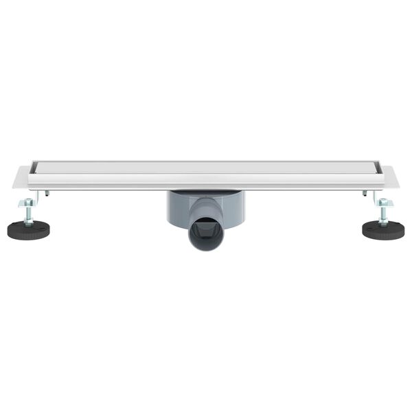 vidaXL Tu&scaron; kanal 2-u-1 sa 360&deg; sifonom Srebrno 50 cm