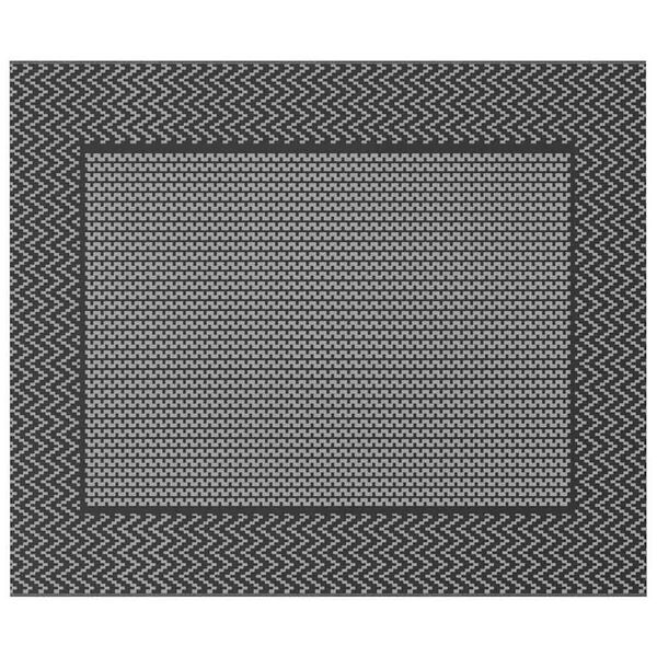 vidaXL Vanjski tepih ARAKIL Crna i siva 250 x 300 cm PP