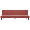 vidaXL Dvosjed / dnevni ležaj od umjetne kože crvena boja vina