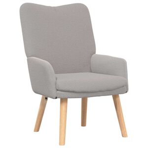 vidaXL fotelja Svijetlo siva 63 x 67 x 94 cm Vuna i Plywood