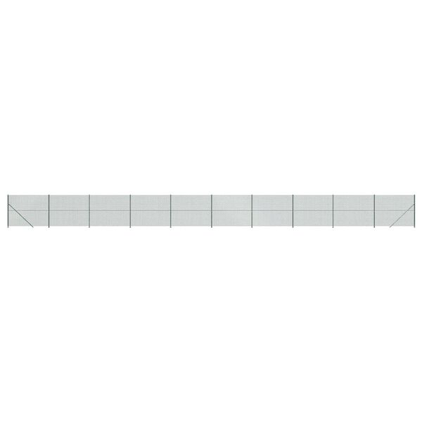 vidaXL Žičana ograda s prirubnicom zelena 2 x 25 m