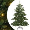 vidaXL Umjetno božićno drvce s nogom Zelena 150 cm PVC i čelik