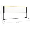 vidaXL Podesiva mreža za badminton 300 x 103 x 94 - 158 cm metalna