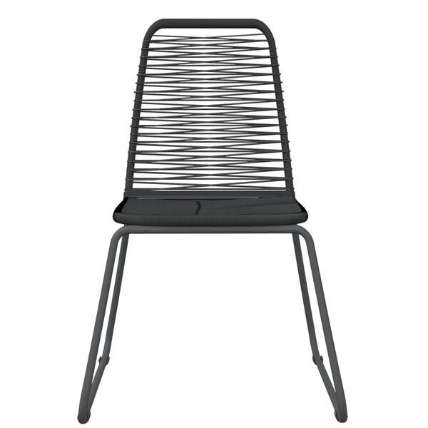 vidaXL 7-dijelni vrtni blagovaonski set crni