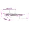 vidaXL Krevetna konstrukcija Sonoma 152 x 203 cm Konstruirano drvo