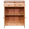 vidaXL Komoda s 2 ladice 78 x 35 x 89 cm od masivne borovine