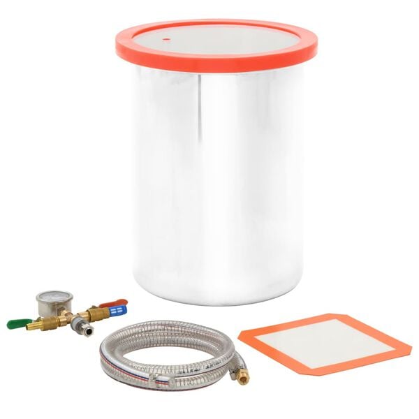 vidaXL Vakuumska komora od nehrđajućeg čelika 22,7 L