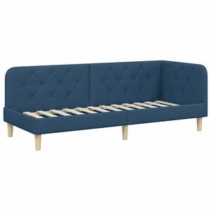 vidaXL Kutni okvir kreveta Plava 80 x 200 cm tkanina