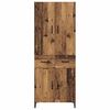 vidaXL Highboard Zidne Staro drvo 69,5 x 34 x 180 cm Konstruirano drvo