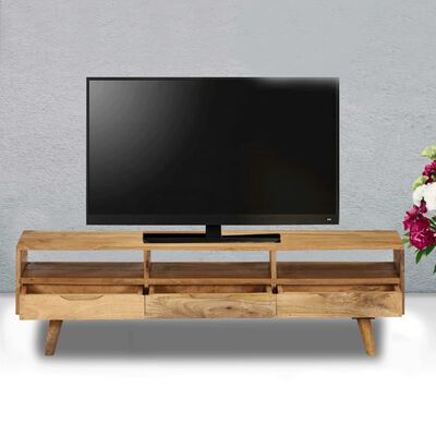 vidaXL TV ormarić od masivnog drva manga 140 x 30 x 41 cm