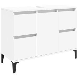 vidaXL Ormarić za umivaonik bijeli 80 x 33 x 60 cm konstruirano drvo