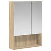 vidaXL Kupaonski ormar s ogledalom Sonoma hrast 50 x 14,5 x 70 cm
