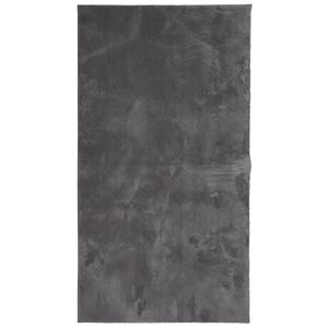 vidaXL Tepih HUARTE kratkih vlakana meki i perivi antracit 80x150 cm