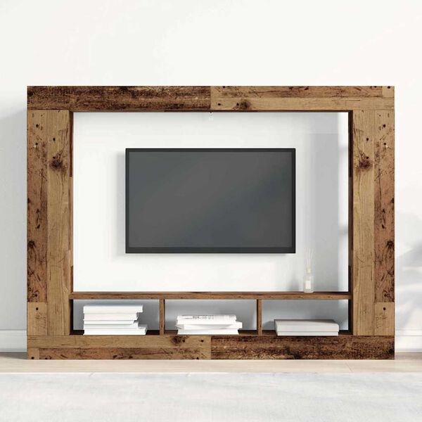 vidaXL TV ormar Zidne Staro drvo 152 x 22 x 113 cm Konstruirano drvo