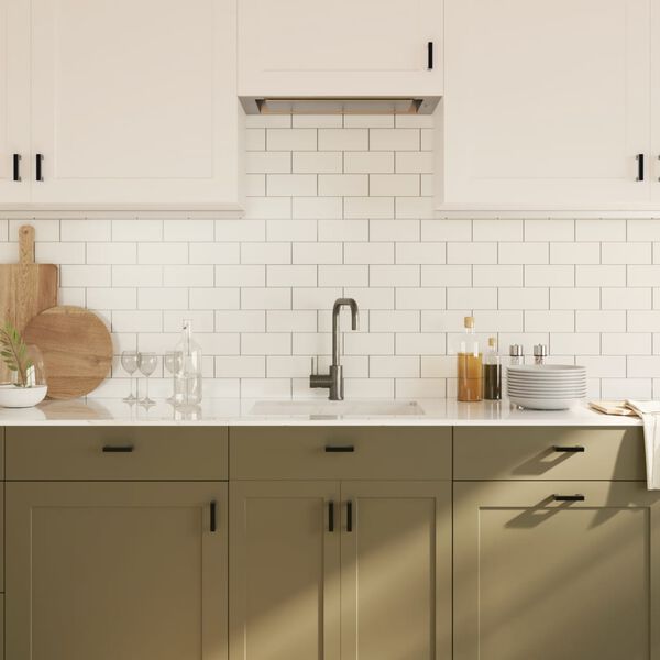 vidaXL Ručke za ormarić 20 kom crne 64 mm od nehrđajućeg čelika