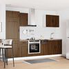 vidaXL 7-dijelni set kuhinjskih ormarića "Kalmar" smeđi hrast, inženjersko drvo