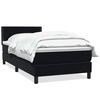 vidaXL Box Spring krevet s madracem crni 100x210 cm samt