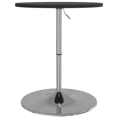 vidaXL Barski stol crni 60x60x90cm konstruirano drvo i kromirani čelik