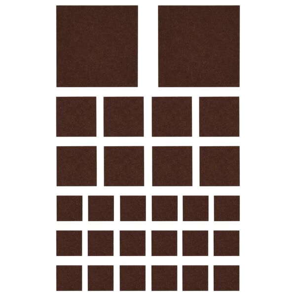 vidaXL Podni štitnici od filca 72 kom