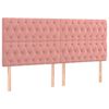 vidaXL Krevet s oprugama i madracem ružičasti 200x200 cm bar&scaron;unasti