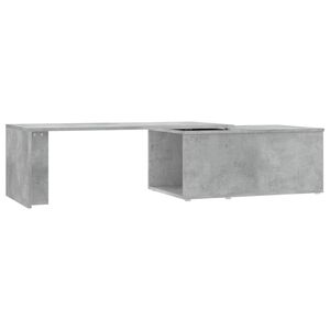 vidaXL Stolić za kavu siva boja betona 150 x 50 x 35 cm od iverice