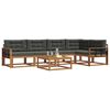 vidaXL Set vanjskih sofa s jastukom 6 pcs Prirodna i antracit