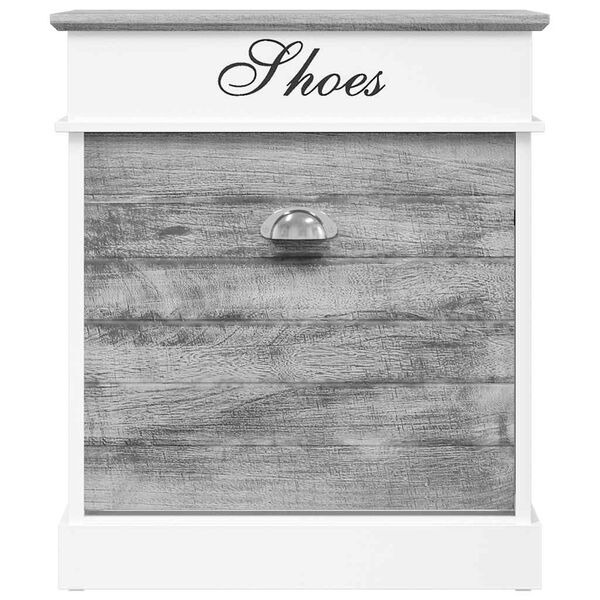 vidaXL Ormarić za cipele sivi 50 x 28 x 58 cm od drva paulovnije
