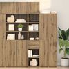 vidaXL Highboard Umjetnički hrast 40 x 42,5 x 185 cm Konstruirano drvo